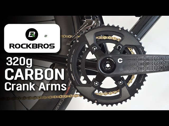 Ultralight Road Bike ROCKBROS Carbon Crank Arms 🚴‍♂️ Installation Guide & Review #Shimano #SRAM #DUB