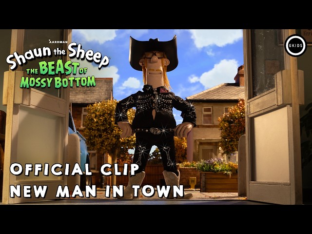 Shaun The Sheep: The Beast of Mossy Bottom | Official Clip - New Man in Town