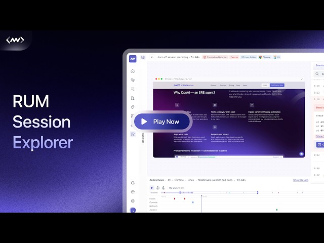 RUM Session Explorer