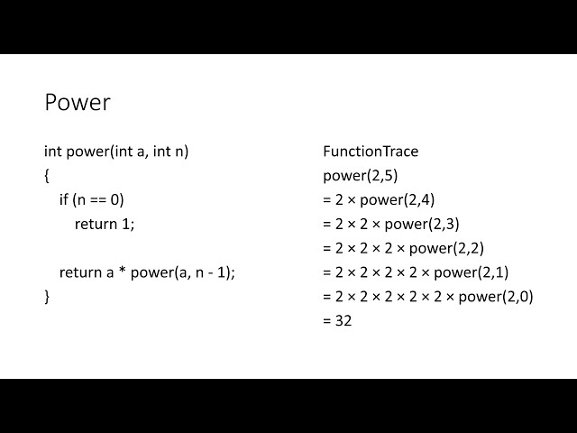 FCP 6.1 Functions Using Recursion