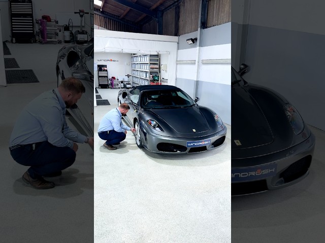 Preparing A Ferrari For Storage 🏁 #ferrarif430 #cotswoldscars #windrushcarstorage