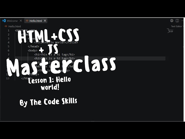 HTML+CSS+JS masterclass: Lesson 1
