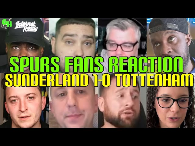 ANGRY 🤬 SPURS FANS REACTION TO SUNDERLAND 1-0 TOTTENHAM | FANS REACTION 