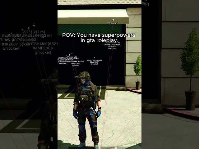 POV: You have superpowers in FiveM/GTA RP #fivemhacker #fivemaimbot
