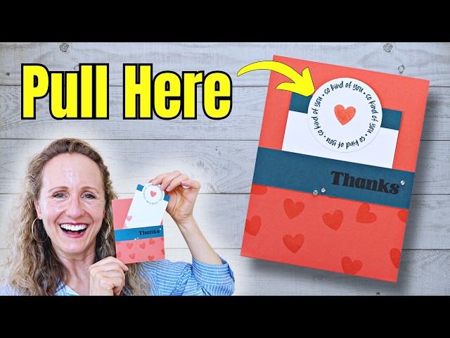 How to Make a Simple Pull Tab Pocket Card | Easy Interactive Card Tutorial