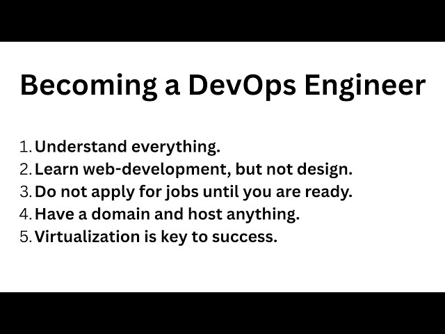 5 Tips For Becoming a DevOps Engineer