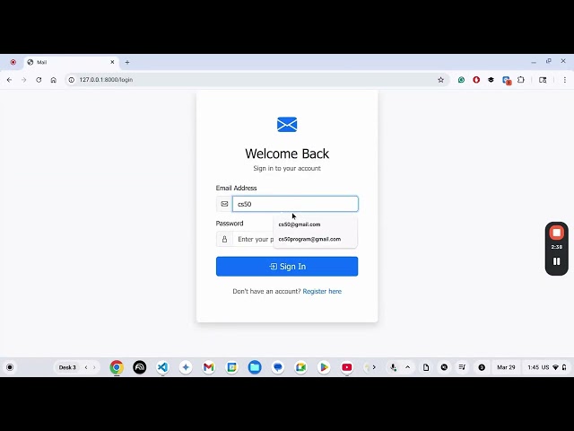Mail - CS50's Web Programming with Python and JavaScript