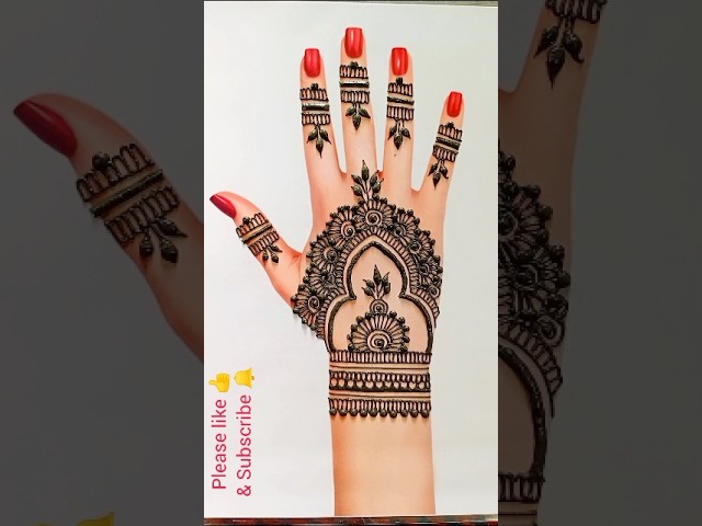 Very Simple Mehndi Design #mehndi #trending #viralvideo #youtubeshorts #shorts