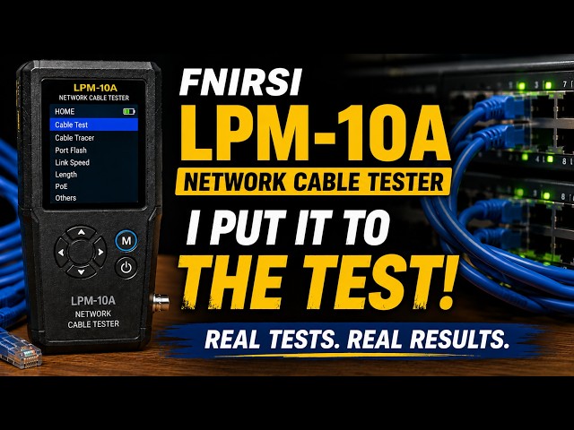 This Network Cable Tester Does Almost Everything — FNIRSI LPM-10A