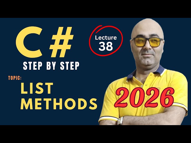 C# List collection methods– Beginner Friendly Tutorial –  Csharp programming 2026