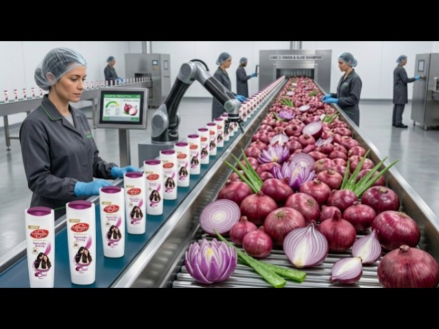 Inside the World’s Largest Shampoo Factory: From Raw Onion to Hair-Care Perfection (Full Process)
