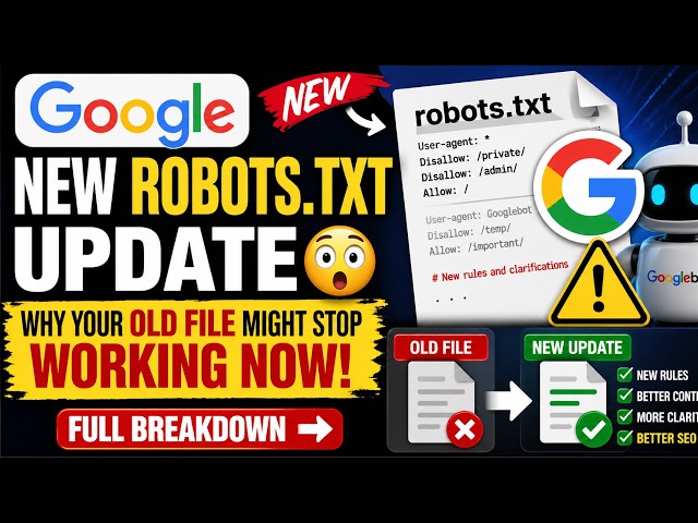 Google’s New Robots txt Update 😳 Why Your Old File Might Stop Working Now FullBreakdown #seo #update
