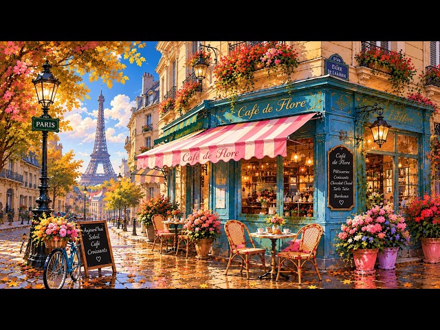 Meet Me in Paris This October 🍂 Warm Café Jazz for Quiet Mornings