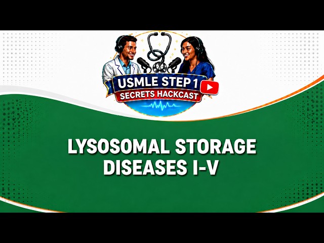 LYSOSOMAL STORAGE DISEASES  USMLE STEP 1 podcast
