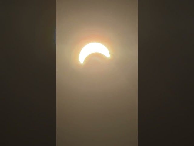 I CAUGHT A GLIMPSE OF THE 2026 SOLAR ECLIPSE! 🌑☀️😱 #solareclipse #eclipse #skywatching