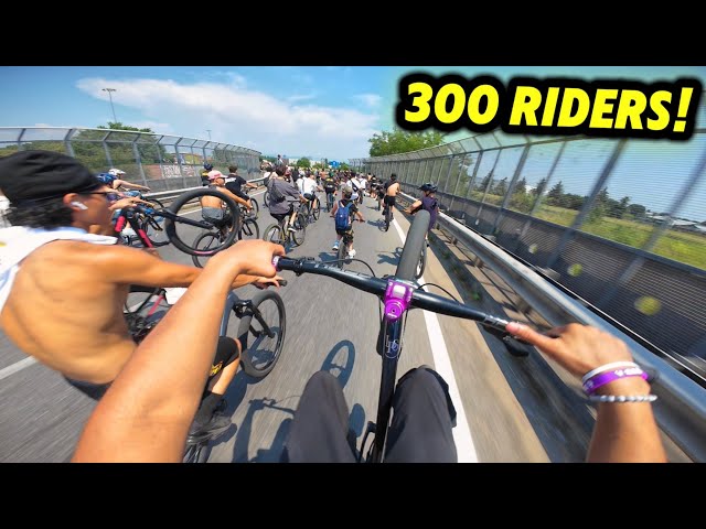 300 Riders Took Over ITALY… POV RIDEOUT Chaos!