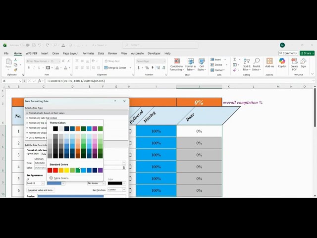 Excel Project Management Dashboard: Track Tasks, Deadlines & Status Easily.