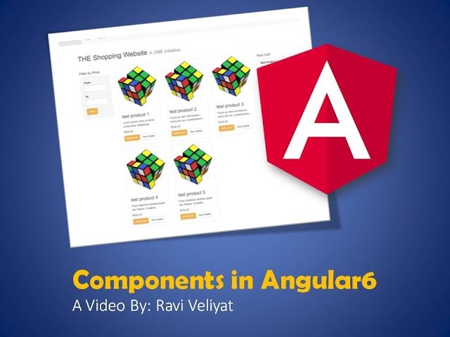 Angular 6 Components - Shopping Cart UI (Gujarati & English)