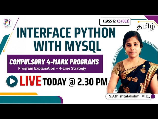 Python-MySQL Interface | INSERT, UPDATE, DELETE | Compulsory 4-Mark Programs | Class 12 CS