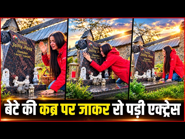 Celina Jaitly Breaks Down in Tears at Her Son Shamsher’s Grave