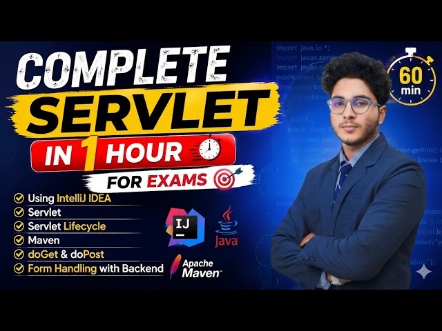 🔥 Java Servlet Full Course | Complete Servlet Tutorial for Beginners (With Projects)