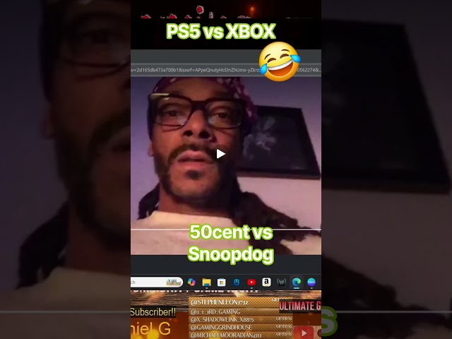 Playstation 50 cent vs XBOX Snoop #gaming