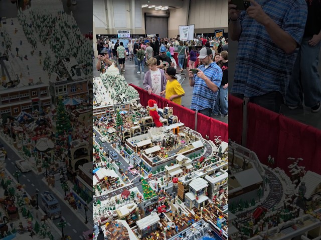 Huge LEGO Ski Mountain Winter Village by James Edward