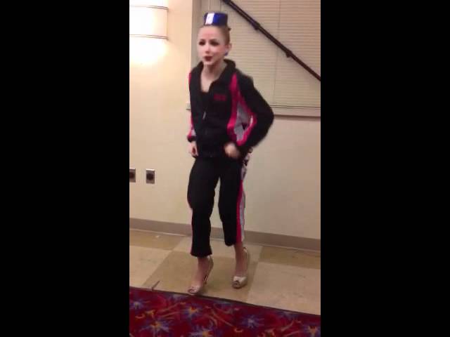 Chloe in the dressing room