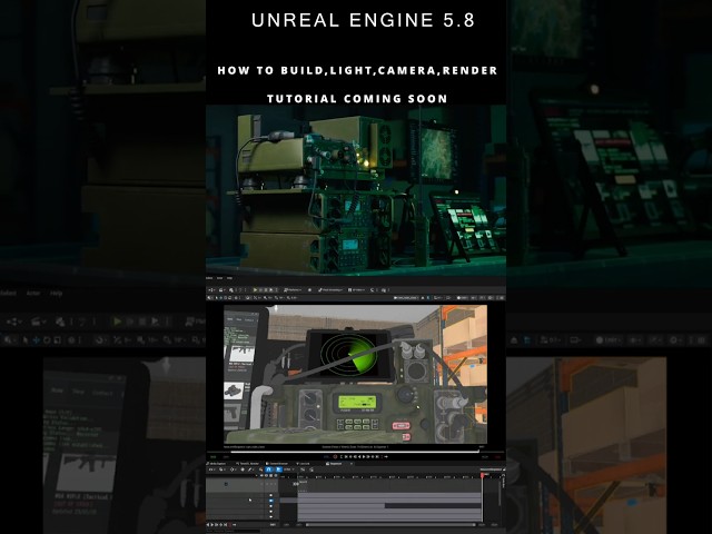 Unreal engine 5 beginner tutorial build level Light up Camera and Render