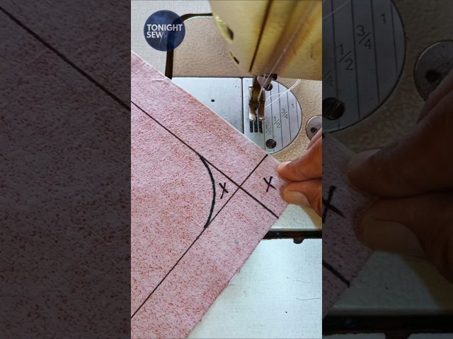 The best way to sew perfect curved corners #sewing #diy #sewingtutorial