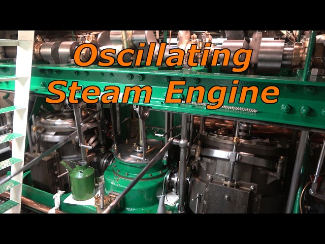 Oscillating Steam Engine on the Paddle Steamer Diesbar