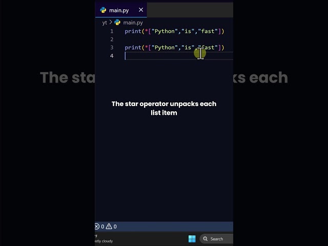 One-Line Multiple Prints ⚡#coding #python #stem #science
