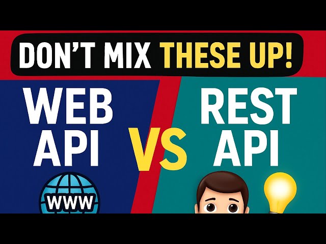 🌐 Web API vs REST API 🔥 | Simplest Explanation Ever with Real-Life Example 🍕💡