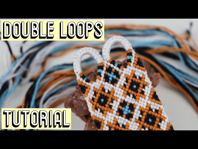 DOUBLE LOOPS TUTORIAL [CC] || Friendship Bracelets