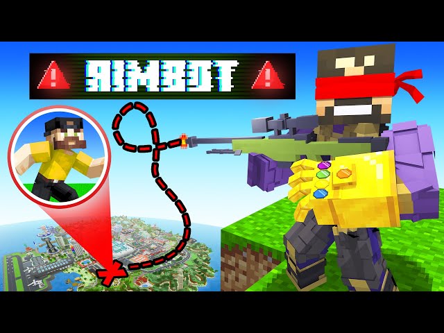 Using Aimbot in Minecraft (Insane Craft)