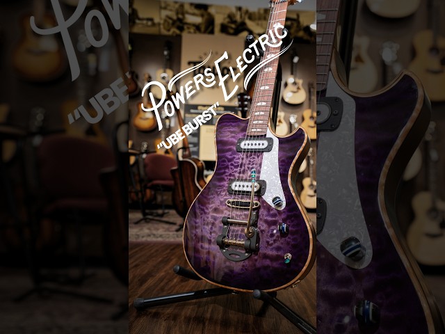 Powers Electric A-Type Electric Guitar - Purple Ube Burst | New