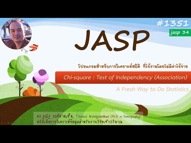 JASP 34: Chi-square - test of independence (association)