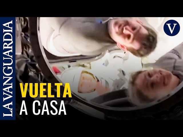 Los astronautas de la Crew-12 inician su regreso a la Tierra