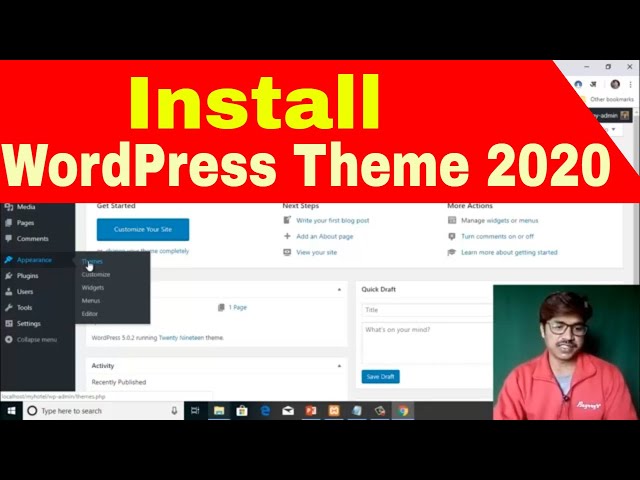 Video 6: Install WordPress theme and give an attractive look