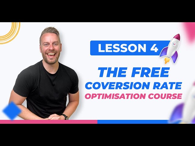 Free conversion rate optimisation course - Pagespeed Optimisaiton