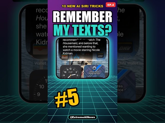 10 New AI Siri Tricks #5: Remembers Your Texts #shorts