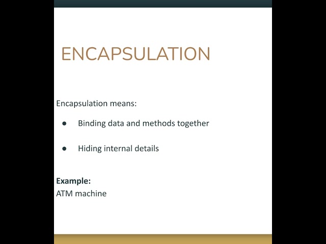 4 Pillars of OOPS Explained in 30 Seconds | C#