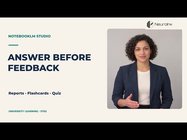 06. Reports, Flashcards and Quizzes | NotebookLM for University Learning