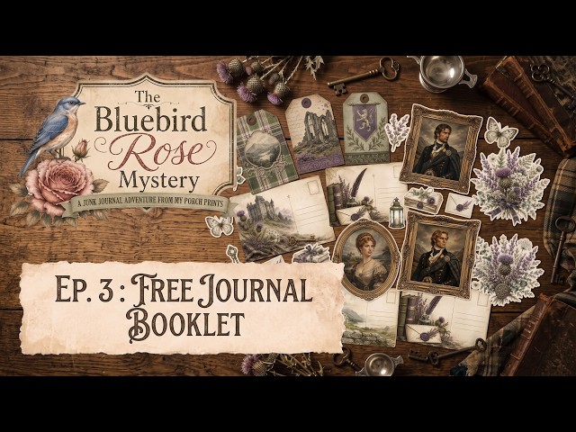 ✨Day 3: Secret of the Scottish Castle | + FREE Junk Journal Booklet | The Bluebird Rose Mystery