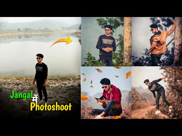 जंगल में Photoshoot 📸 ||  Photoshoot Pose Ideas - Ghaus Editz