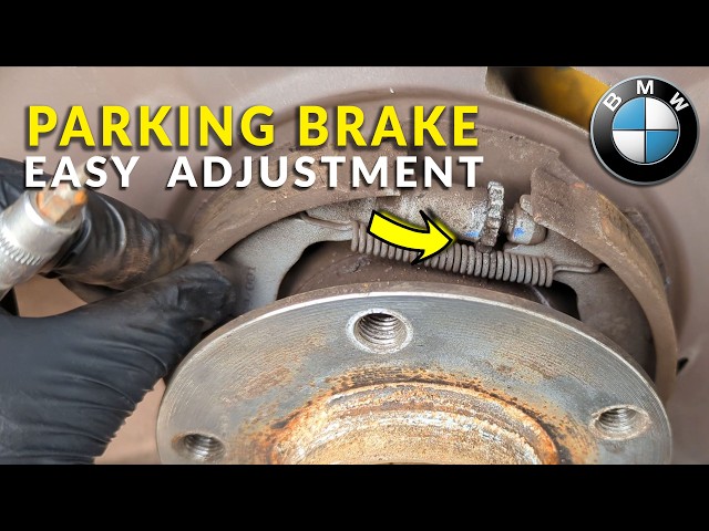 [DIY] How To Adjust the Hand Brake / Parking Brake on a BMW E90 E91 E92