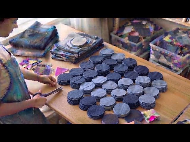  Easy sewing tricks ✂️"Turn Old Jeans into Designer Art: (upcycling tutorial)