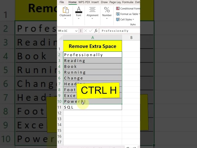 Stop Removing Spaces Manually