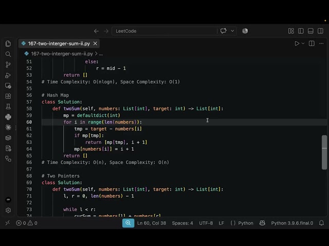 167: Two Integer Sum II | LeetCode Review