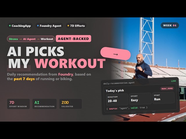 [GHCP] My AI Running Coach in 1 Hour - Pt.6: Daily Recommendations with an AI Agent